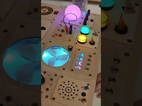 Busy board, Button board, Activity board for a Toddler