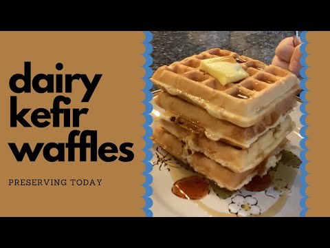 Quick Basic Dairy Kefir Waffles