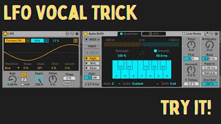 Using LFO to modulate Vocal Formant - cool tip!
