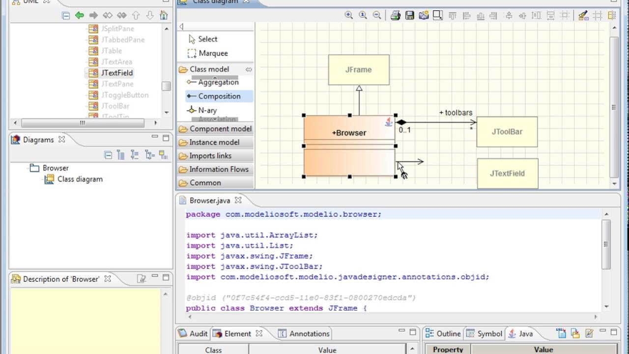 [Modelio 2.x] Java Designer module overview