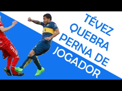 Tévez quebra perna de Ezequiel Ham na Argentina - Imagem forte!