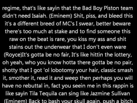 Bad Meets Evil - Welcome 2 Hell (Lyrics)