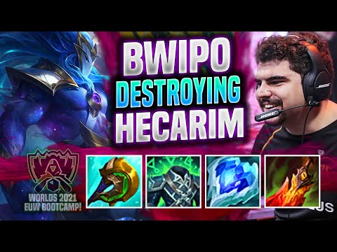BWIPO DESTROYING WITH HECARIM! WORLDS BOOTCAMP EUW - FNC Bwipo Plays Hecarim JUNGLE vs Lillia! |