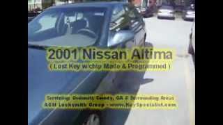 Atlanta GA: 2001 Nissan Altima - Lost Key w/Chip Made & Programmed!