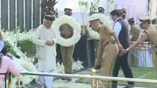 26.11.2019: Governor placed wreaths at the Police Martyrs Memorial and saluted martyrs.;?>