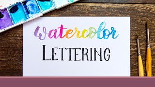 Watercolor Lettering mit Pinterest Vorlage