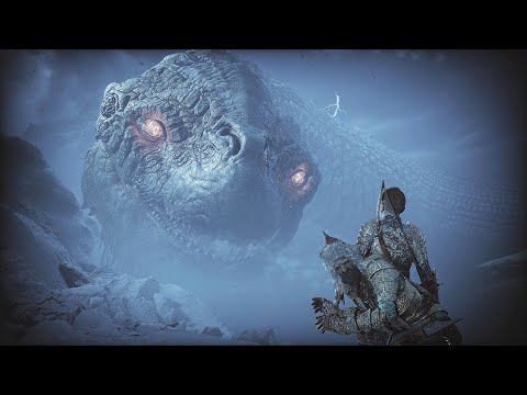 God of War Ragnarok - All World Serpent Giant Snake Scenes