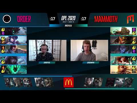 OPL 2020 Split 1 Week 10 Game 8 - Order v Mammoth
