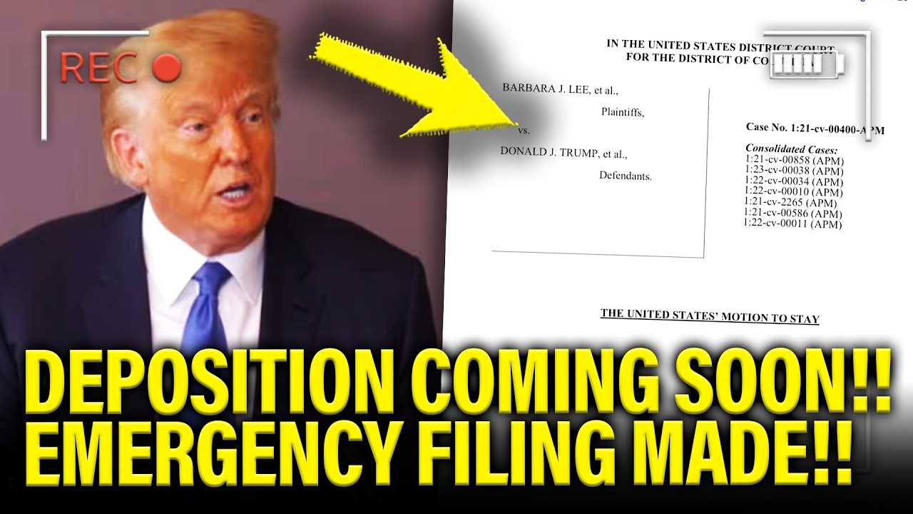 Trump PANICS over HIS DEPOSITION in EMERGENCY MOTION!!!