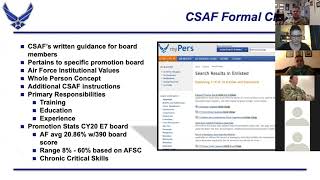 Enlisted Promotion Board Process with CMSgt Noah Vaughan