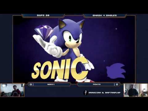 S@PS 28 Wii U Singles - Weezy (Pikachu) vs Femto (Sonic) - Loser's Quarters