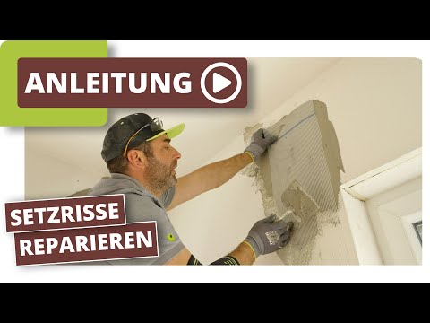 Setzrisse reparieren - Risse an der Innenwand & am Rolladenkasten ausbessern
