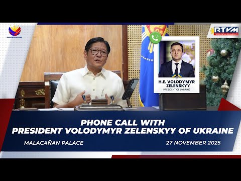Phone Call with President Volodymyr Zelenskyy of Ukraine 11/27/2025
