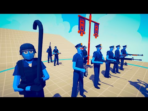 👮🏽‍♀️ Police Squad VS Army Of Units ► TABS UNIT CREATOR - Totally Accurate Battle Simulator