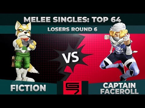 Fiction vs Captain Faceroll - Melee Singles: Top 64 Losers Round 6 - Genesis 7 | Fox vs Sheik