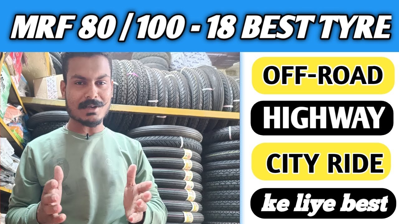 Watch video MRF 80/100-18 Best Tubeless Front And Rear TYRE ||Front And Rear Best Tubeless Tyre off-road ke liye Now MRF 80/100-18 Best Tubeless Front And Rear TYRE ||Front And Rear Best Tubeless Tyre off-road ke liye