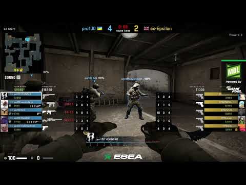 ex-Epsilon vs pro100 Highlights at ESEA MDL Season 32 Europe