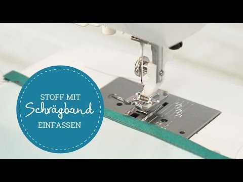 Nähanleitung: Stoff mit Schrägband einfassen