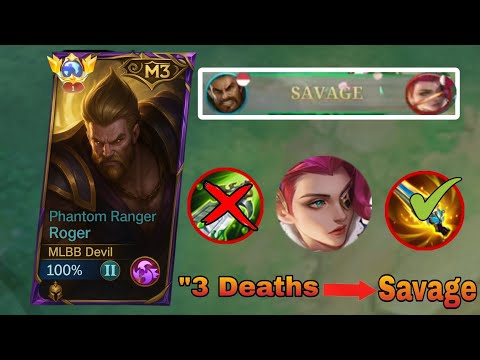 "3 Deaths - Savage! Roger God Mode Comeback🔥