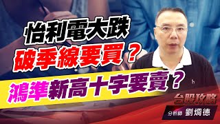 怡利電大跌破季線要買？鴻準新高十字要賣？｜台股攻略｜劉烱德 (圖)