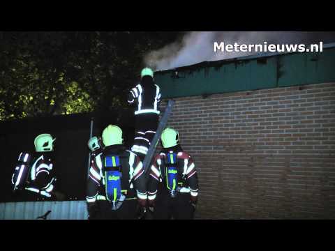 Forse schade na brand bij vv zwartemeer en klazienaveen