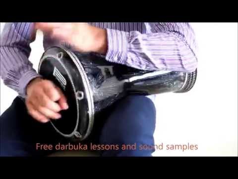 Professional doumbek with power beat black skin - Gawharet El Fan Black Darbuka