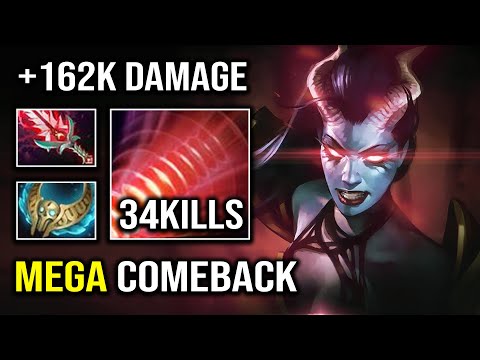 MEGA CREEP IS NOT A PROBLEM +164K Total Damage 100% Turn Everything Into Pure Magic QOP Dota 2