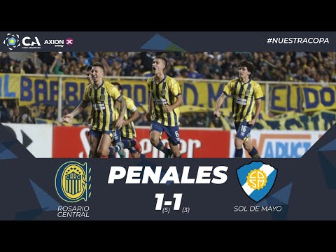La definición por penales de Rosario Central - Sol de Mayo