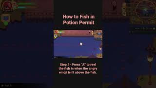 How to Fish in Potion Permit  #cozygaming #cozygamers #cozygames