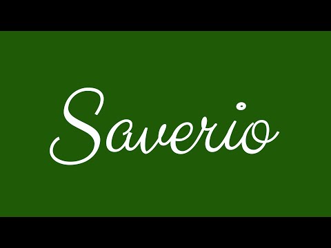 Learn how to Sign the Name Saverio Stylishly in Cursive Writing