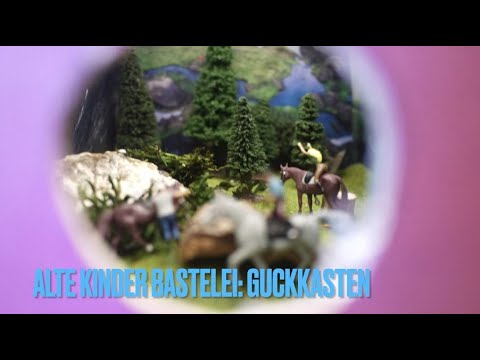 Alte Kinder Bastelei: Guckkasten👁