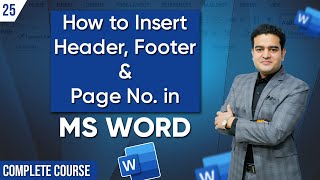 Simple Way to Insert and Remove Headers, Footers, and Page Numbers in MS Word | Complete Tutorial