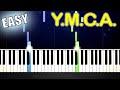 Village People Y M C A EASY Piano Tutorial By PlutaX