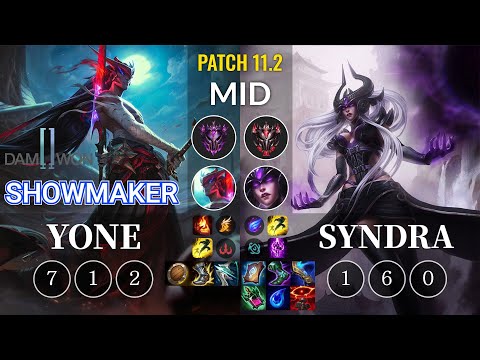 DWG ShowMaker Yone vs Syndra Mid - KR Patch 11.2