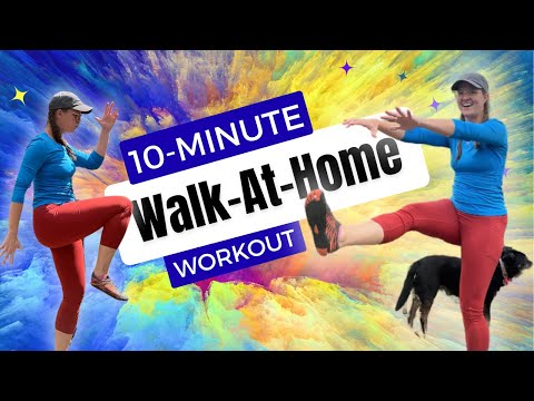 10 Minute Walking Workout at Home | Walk 1,000 Steps for Weight Loss & Energy