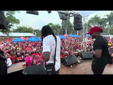 Xtra Large Maroja performing at The Doek and Slay Concert with Trevor Dongo