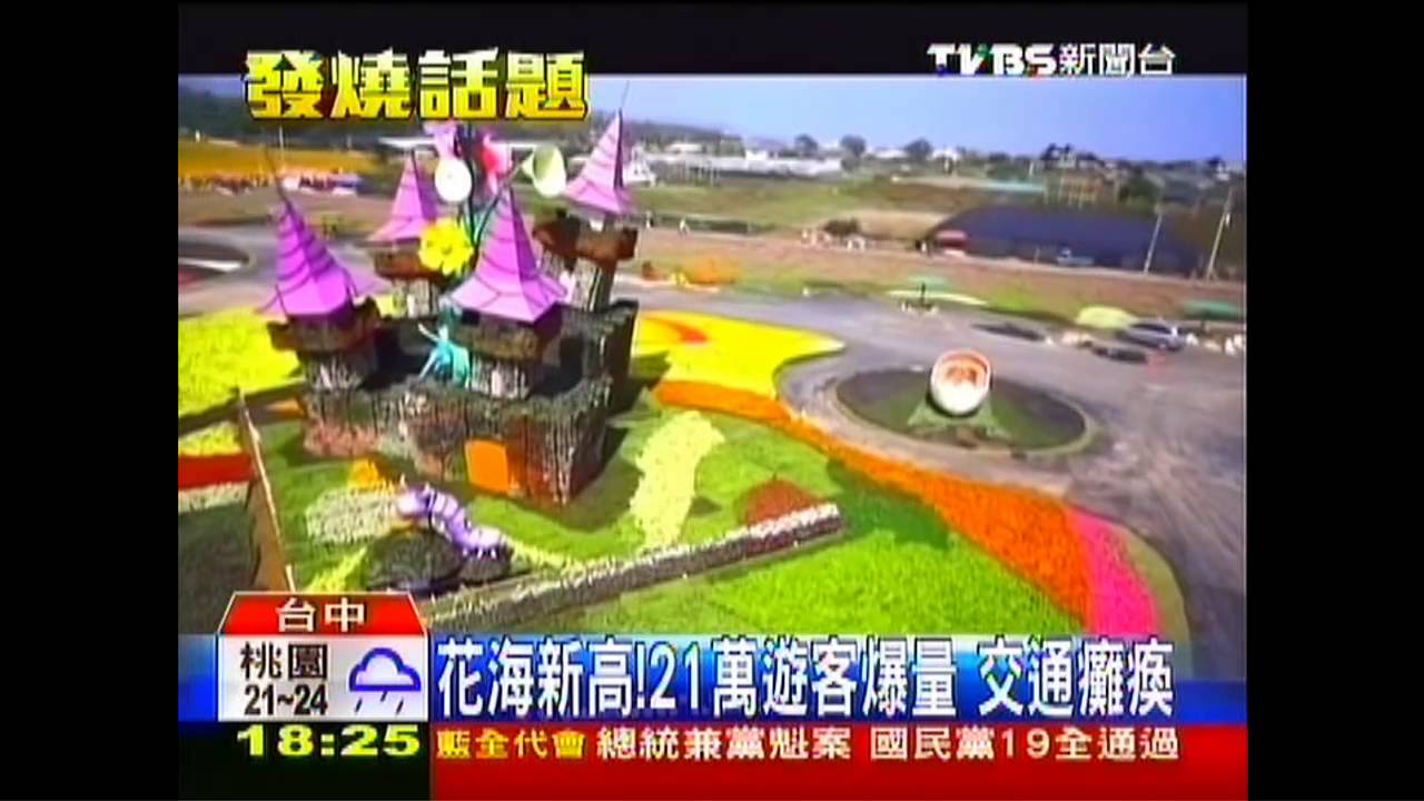 花海新高！21萬遊客爆量　交通癱瘓