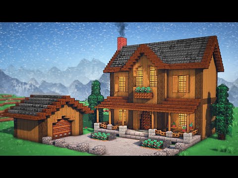 EPIC Minecraft Log Cabin Build Tutorial
