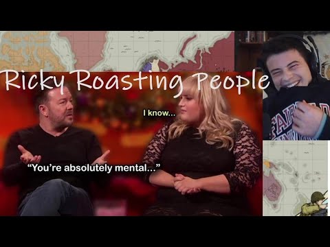 American Reacts Ricky Gervais Roasting People To Their Face