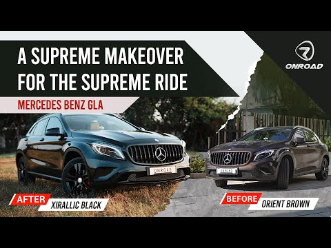 Mercedes Benz GLA | Full Body Painting | Orient Brown to Xirallic Black Color