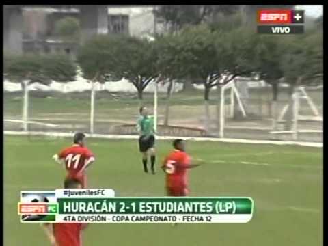 www.sabadogol.net JUVENILES A. FECHA 12. HURACAN 2 ESTUDIANTES 1. 29-7-2015. ESPN