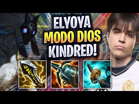 ELYOYA MODO DIOS CON KINDRED JUNGLA! - Elyoya Juega Kindred Jungla vs Lee Sin! | Preseason 2023