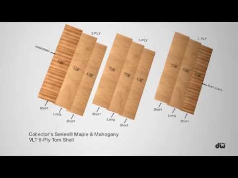 DW Collector's Series™ Maple/Mahogany VLT Shell Animation