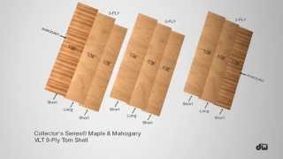 Video thumbnail for DW Collector's Series™ Maple/Mahogany VLT Shell Animation by dw drums