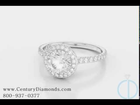 Round Halo Single Band Diamond Engagement Ring Century Diamonds Review