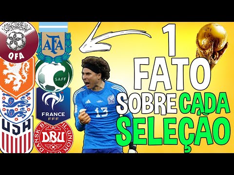 1 FATO que você NÃO SABIA sobre CADA SELEÇÃO DA COPA!!