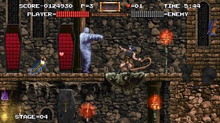 悪魔城ドラキュラRevisited(Steam版) 難易度『難しい」を初期ムチ・サブウェポン・肉を取らずにノーミスクリア