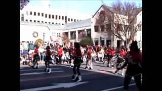 preview picture of video 'Asheville Christmas Parade 2011 Hillcrest High Steppin' Majorettes and Drum Corp'