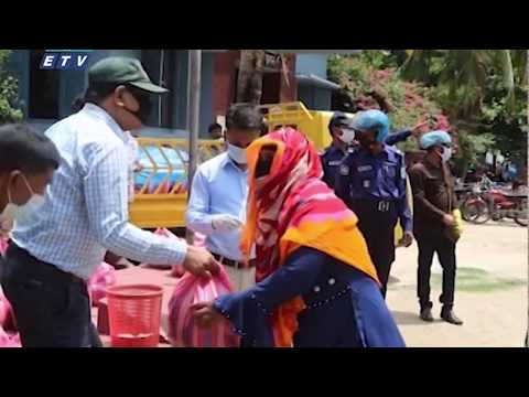 অসহায় মানুষের পাশে ভ্যানচালকসহ প্রতিবন্ধিরাও || ETV News