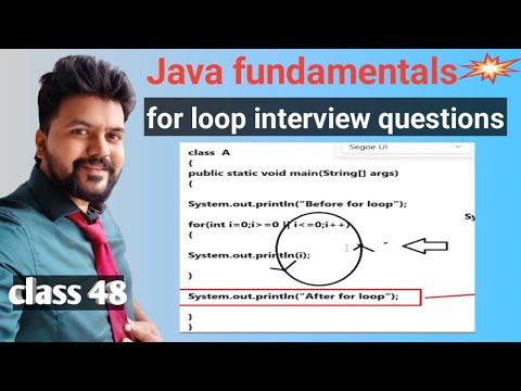 Java New Batch Class 48 Java Fundamentals Interview Questions On Java For Loop